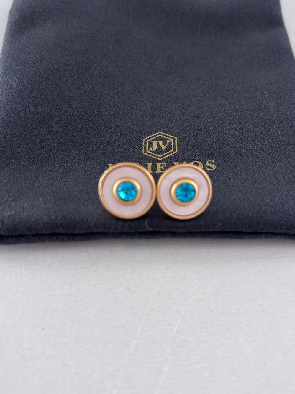 NWOT Julie Vos Colette Circle Stud Earring - Picture 3 of 4